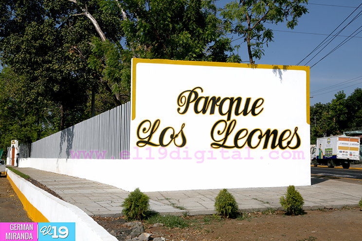 Inauguran restauraci&oacute;n del parque Los Leones en Managua